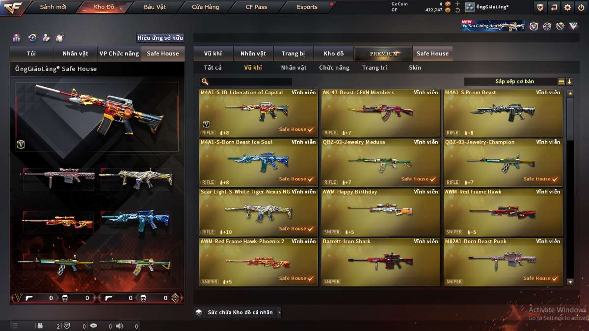 shop acc cf uy tin gia re